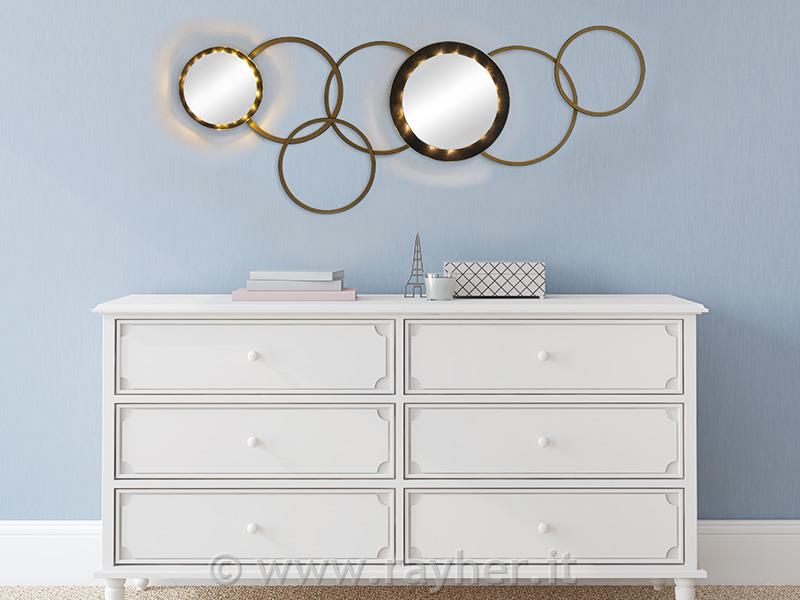 LESENI OBROČI Z OGLEDALOM