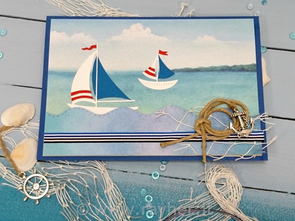 VOŠČILNICA Z AKVARELNIM OZADJEM