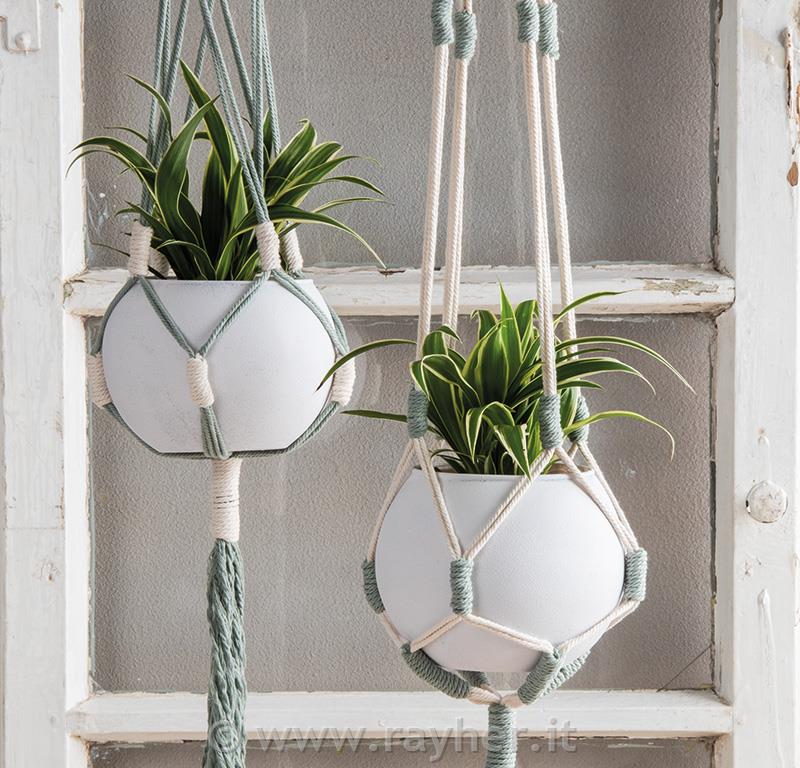 MAKRAME VISEČE KOŠARICE