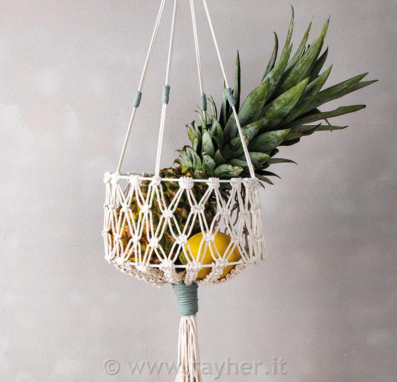 VISEČA MAKRAME KOŠARA