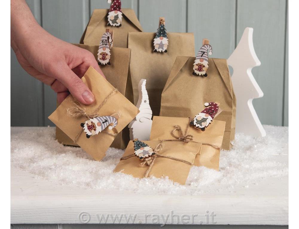 ADVENTNI KOLEDAR IZ PAPIRNATIH VREČK