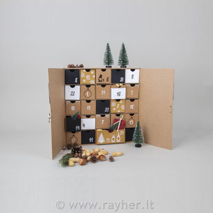 ADVENTNI KOLEDAR IZ PAPIRNE MASE