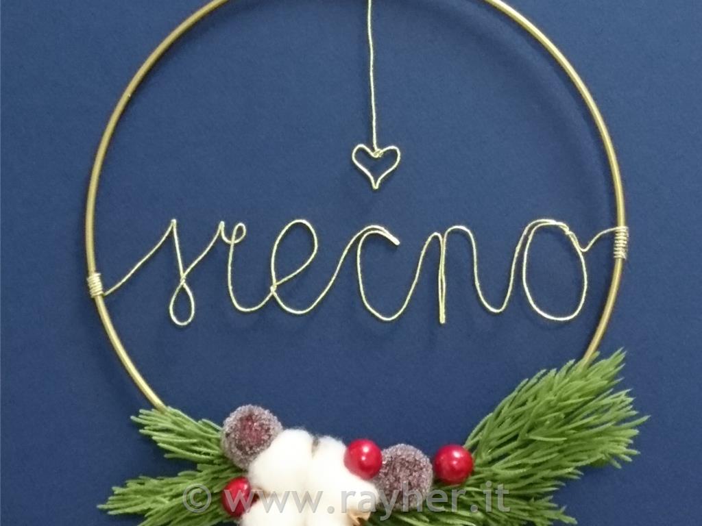 PRAZNIČNI OBROČI Z NAPISI