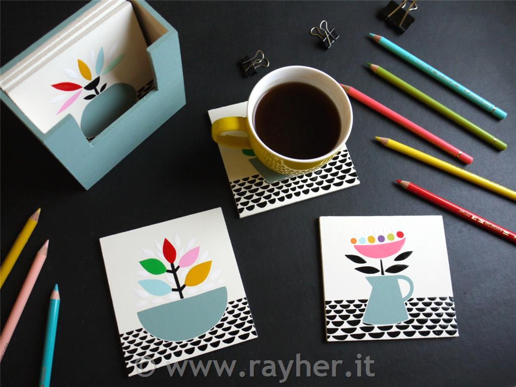 BARVITI PODSTAVKI ZA SKODELICE