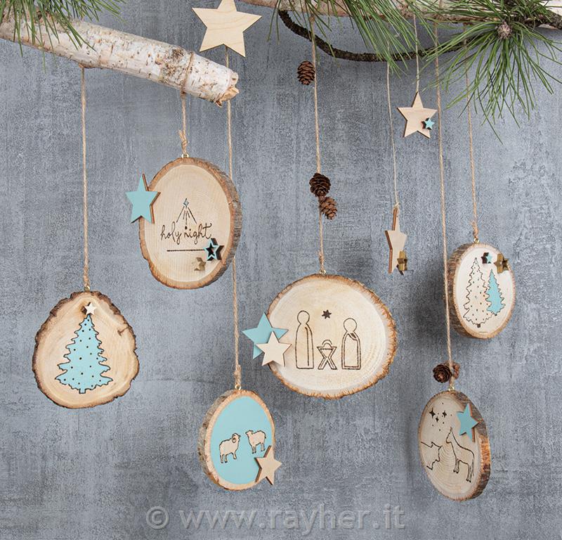 BOŽIČNA DEKORACIJA S PIROGRAFOM