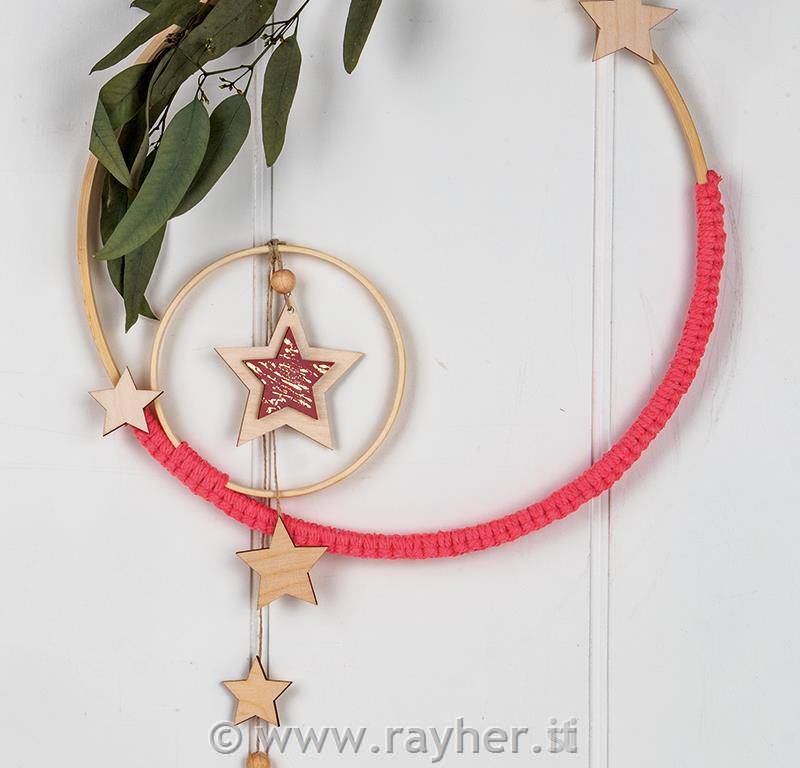 MAKRAME OBROČ Z ZVEZDAMI