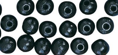 Perle legno FSC 100%, lucidate, 10mm obusta 52pznero