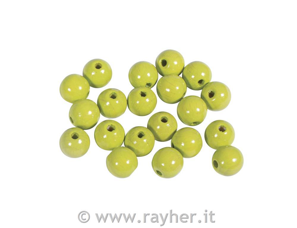 Perle legno lucide, 10mm lemon, bus.blis. 52pz