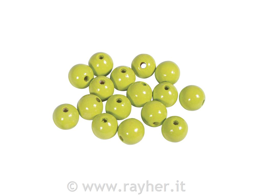 Perle legno lucide, 12mm lemon, bus.blis. 32pz