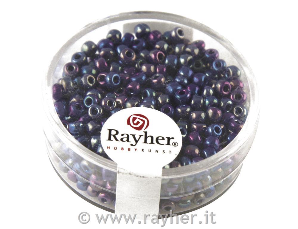 Perle opak, 2,6 mm o, temno modre, 17g