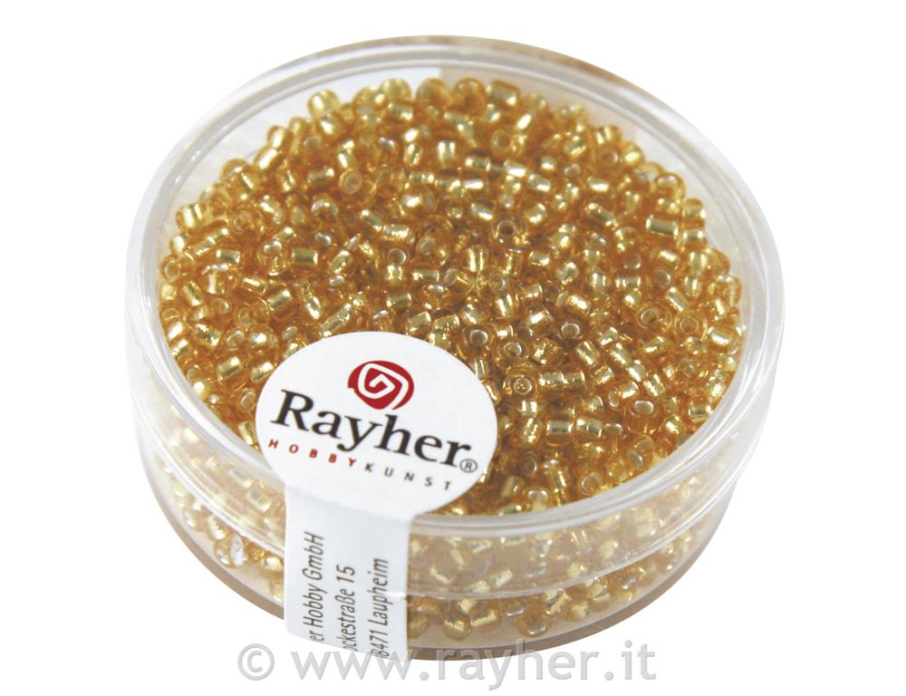 Perline vetro, 2 mm o, foro argentatoscatolina 17goro