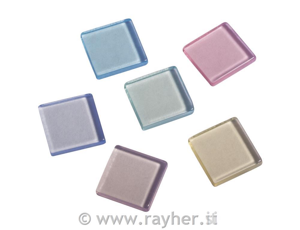 Mosaico-acrilico, 1 cm, trasparentebusta ca. 205 pz/50gpastello