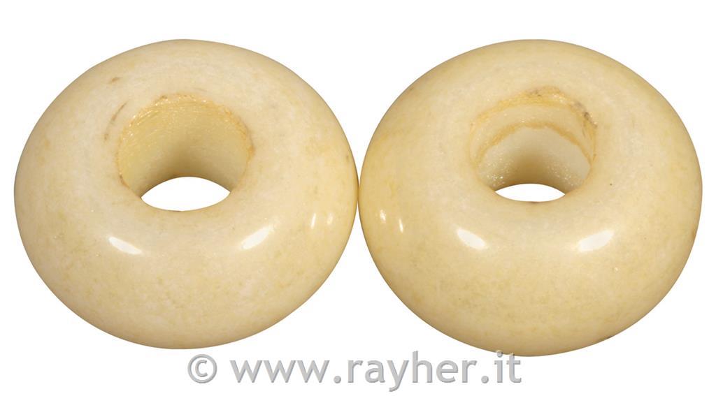 Perlina v foro grande"Magic Flair",16mmoforo 6mm o, opaco, scat. 3pzvaniglia