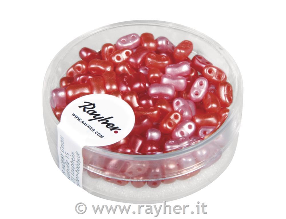 Misto rocailles cerate-foro doppio3x5mm, scatolina 12grosso