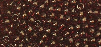 Rocailles-Premium, 2,2 mm ooro smaltato, scatolina 4grosso ciliegia