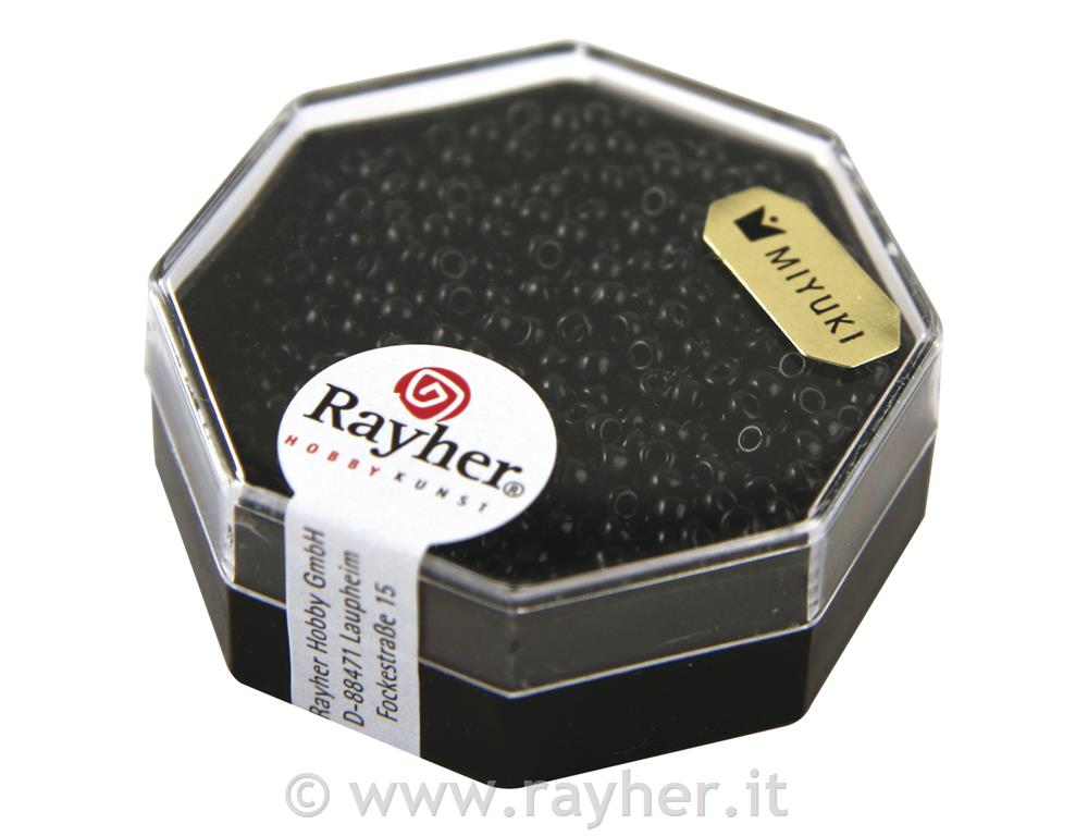 Rocailles-Premium, 2,2 mm oopachenero, scatola 12g