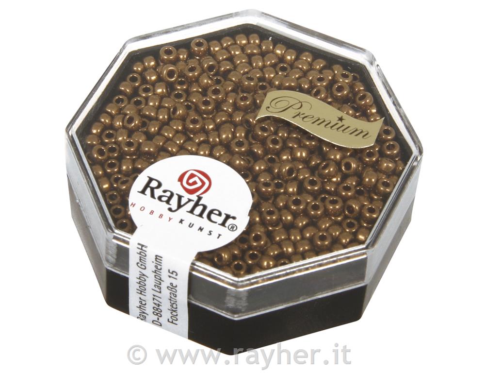 Perle Premium Miyuki, 2,2 mm o, s kovinskim leskom, bakreno