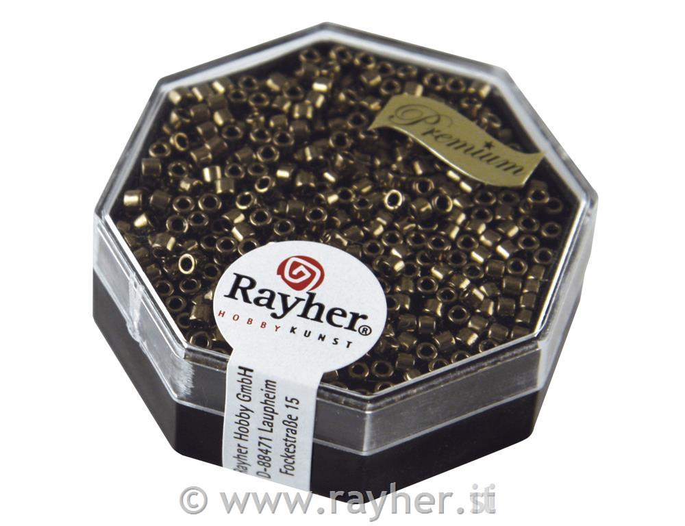 Rocailles-Delica, 2,2 mm ometallizzatetopazio fume