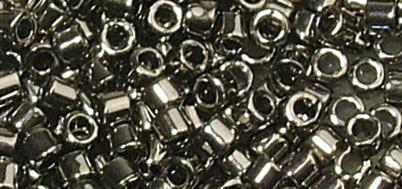 Rocailles-Delica, 2,2 mm ometallizzategrigio accaio