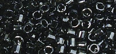 Perle Delica Miyuki, 2,2 mm o, antracitne, s kovinskim lesko