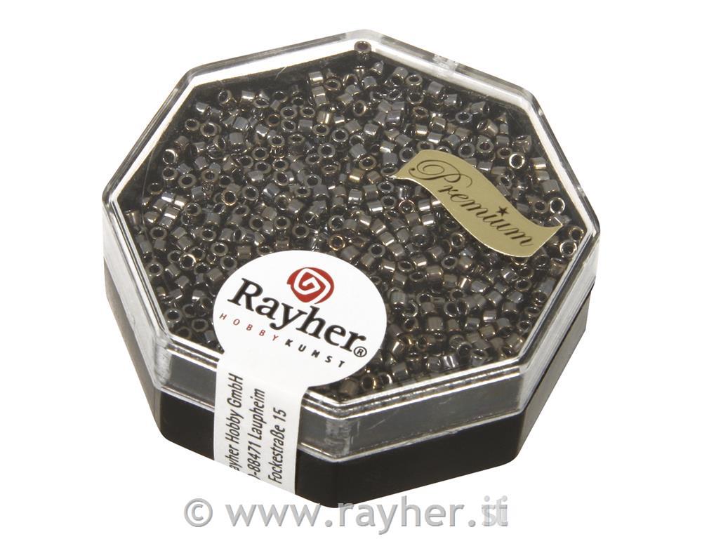Rocailles-Delica, 1,6 mm ometallizzate, scat.bronzo brill., scat. 4g