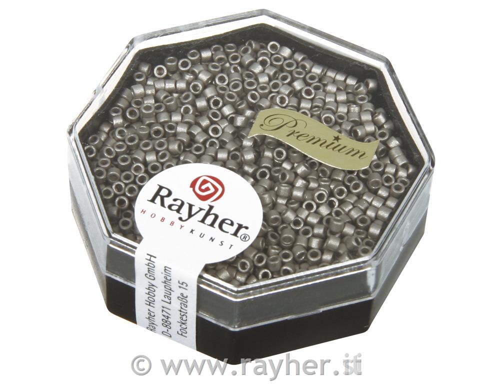 Perle Delica Miyuki, 1,6 mm o metallic matt, jekl. sive, 4g