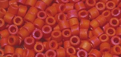 Rocailles-Delica, 1,6 mm omat opache,scat.rosso classico, 6g