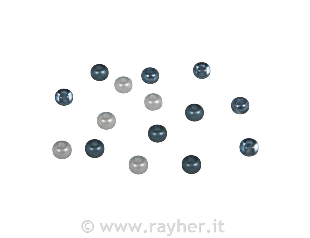 Perle steklene, 5,5 mm turk. toni 80 kosov