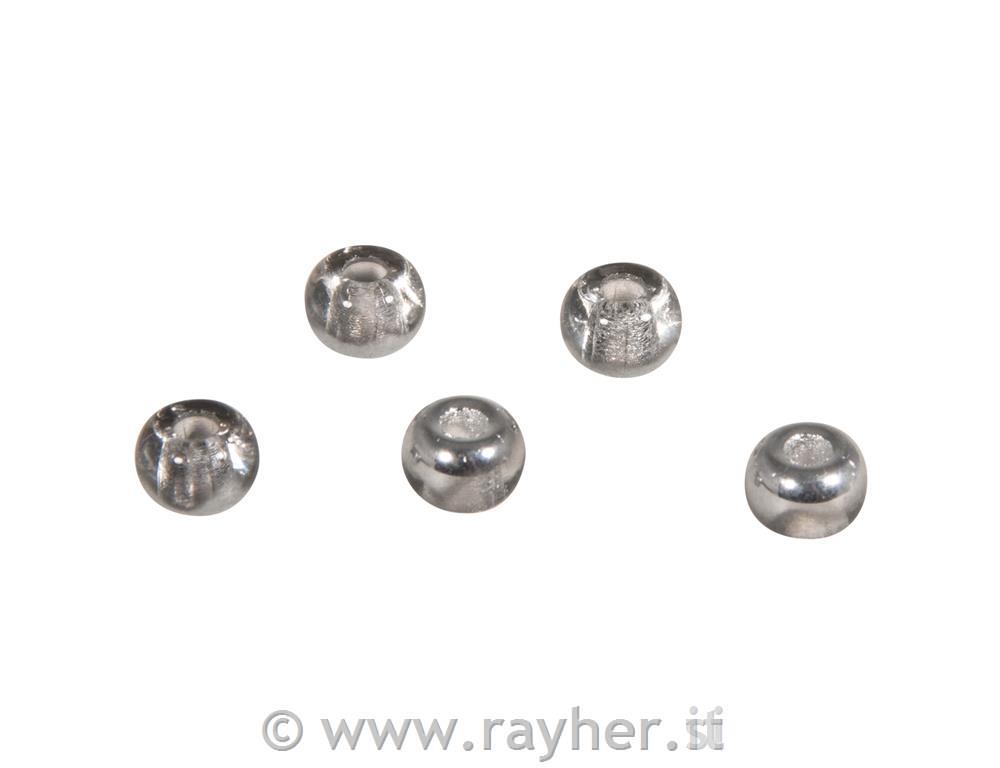 Perle steklene, 5,5 mm sreb. toni 80 kosov