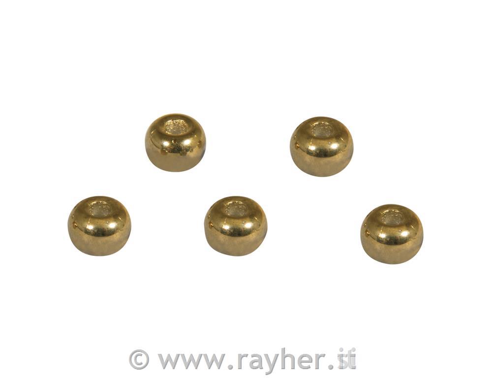 Rocaille metallic con foro grande, 5,5mmforo o2mm, scatolina 80pzoro