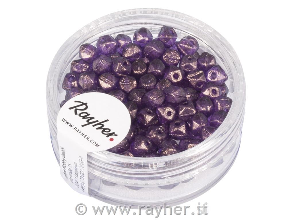 Rocailles antico, 4mm o, mora oro, scatolina 120pz