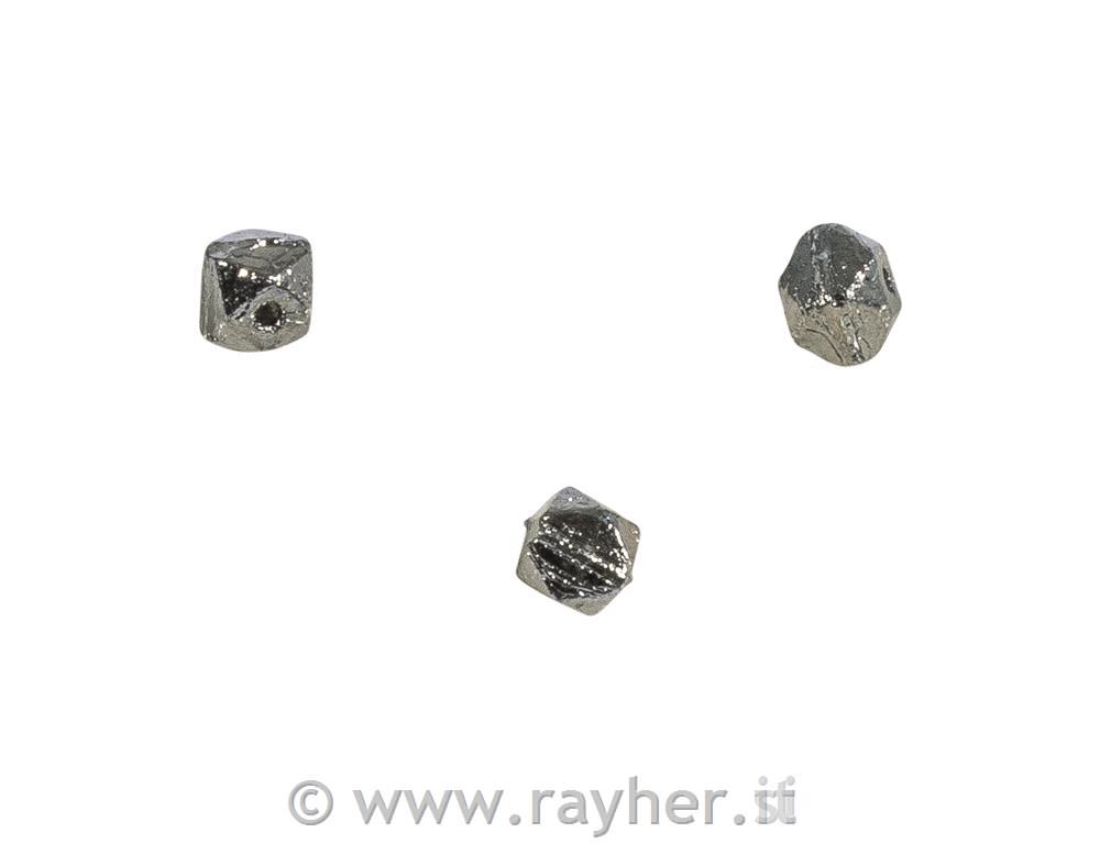 Rocailles antico, 4mm o, antracite, scatolina 120pz