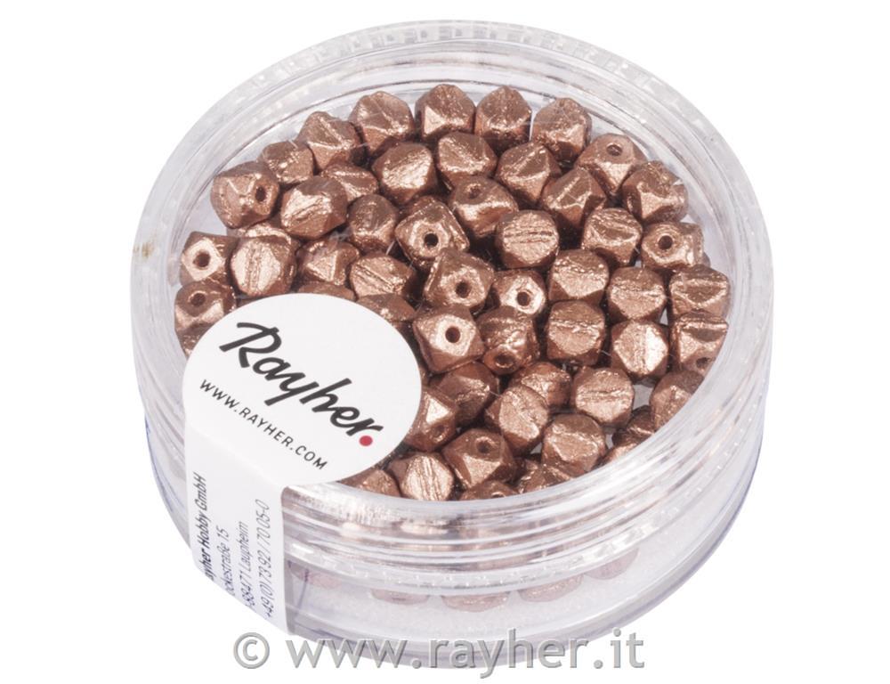 Perle Antique , 4mm, bakrene, 120 kos