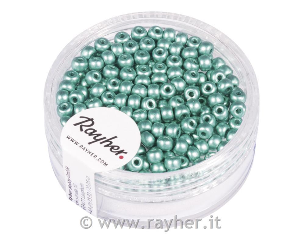 Rocailles, 3mm o, mint green matt00pcs
