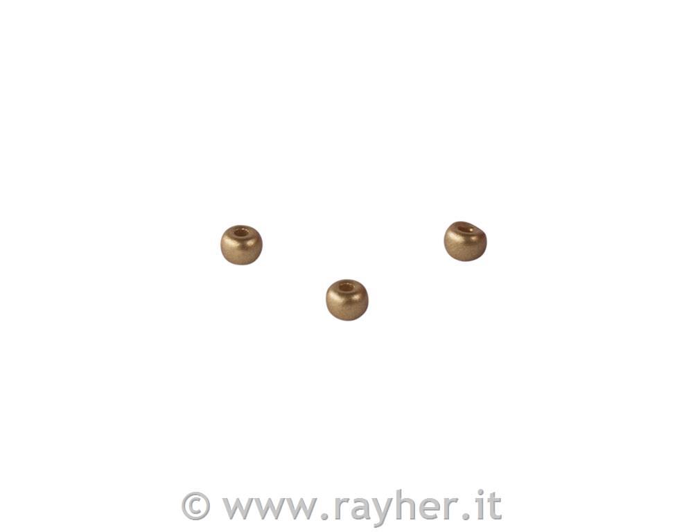 Rocailles, 3mm o, gold matt, box 200pcs