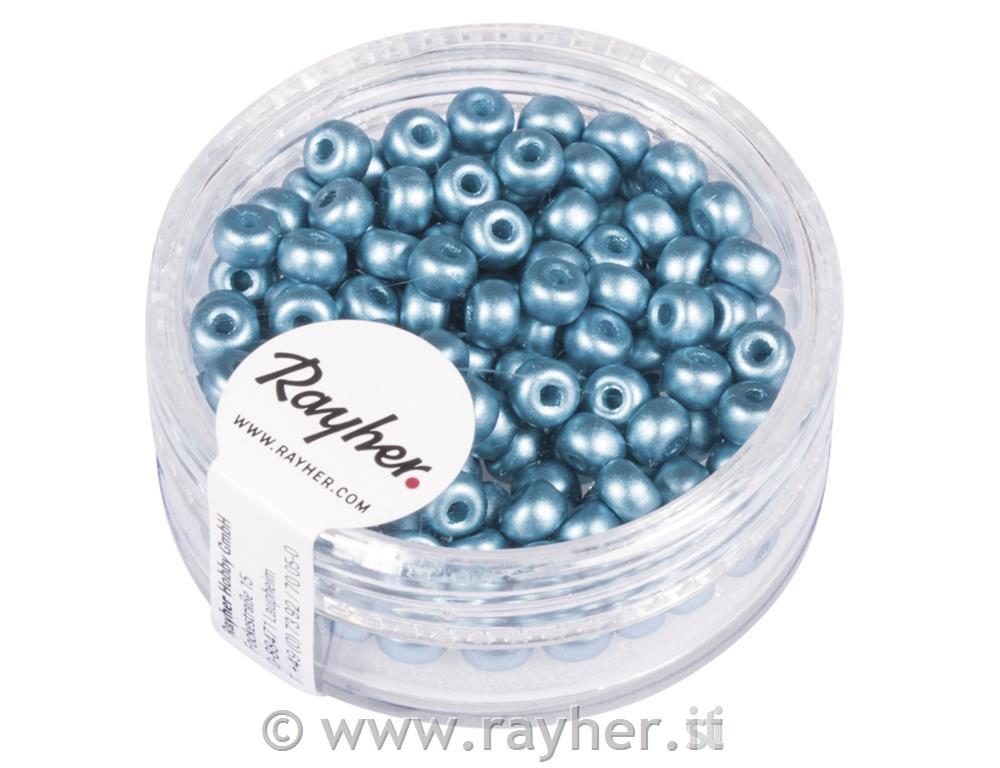 Perle, 4mm, lagoon, 150 kos
