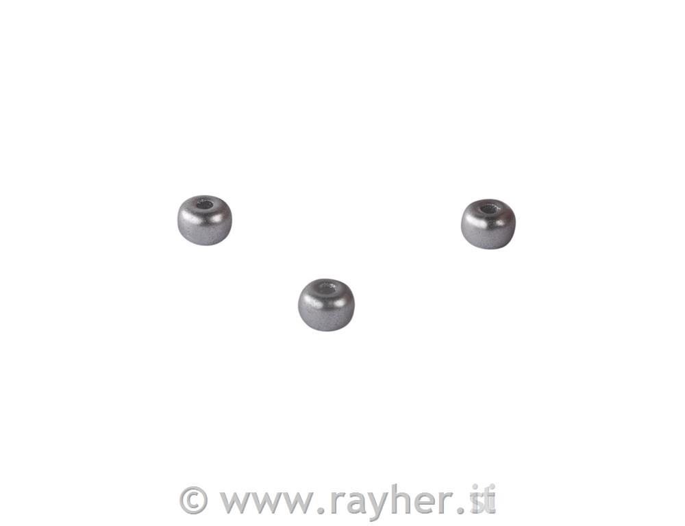 Rocailles, 4mm o, argento opaco, scatolina 150pz
