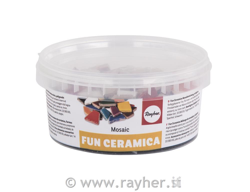 Mosaico Fun Ceramica misto, poligonale,colori misti, (ca 380pz),scatolina 500g