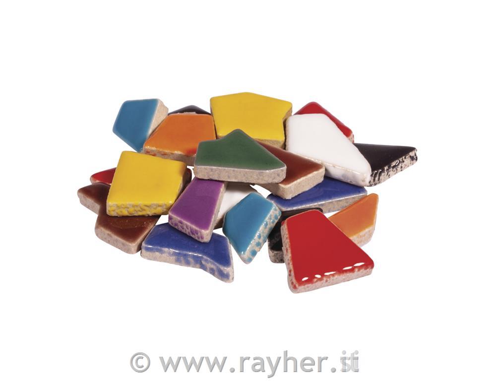 Mosaico Fun Ceramica misto, poligonale,colori misti, (ca 380pz),scatolina 500g