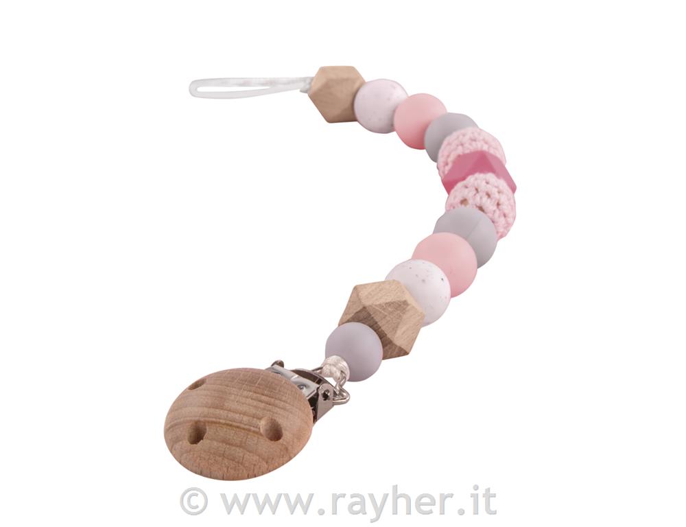 Crocheted beads, 16mm opale-pinktab-bag 4pcs