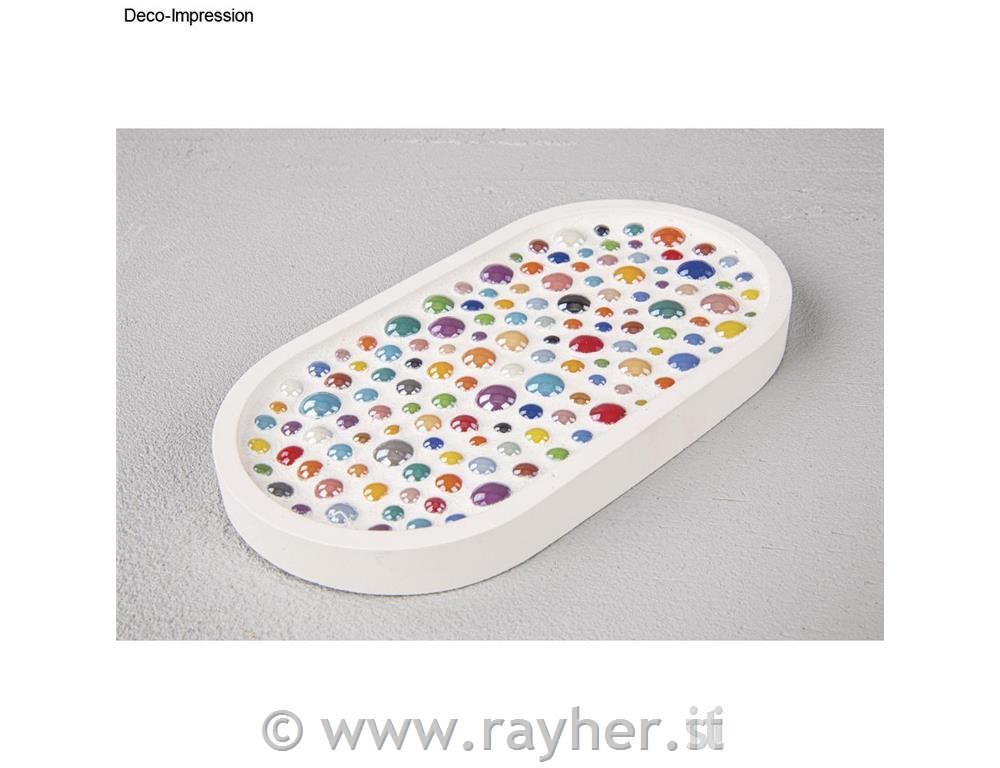 Mozaik kamni Diamond stekleni okrogli