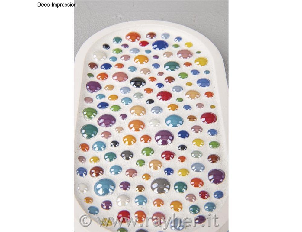 Mozaik kamni Diamond stekleni okrogli