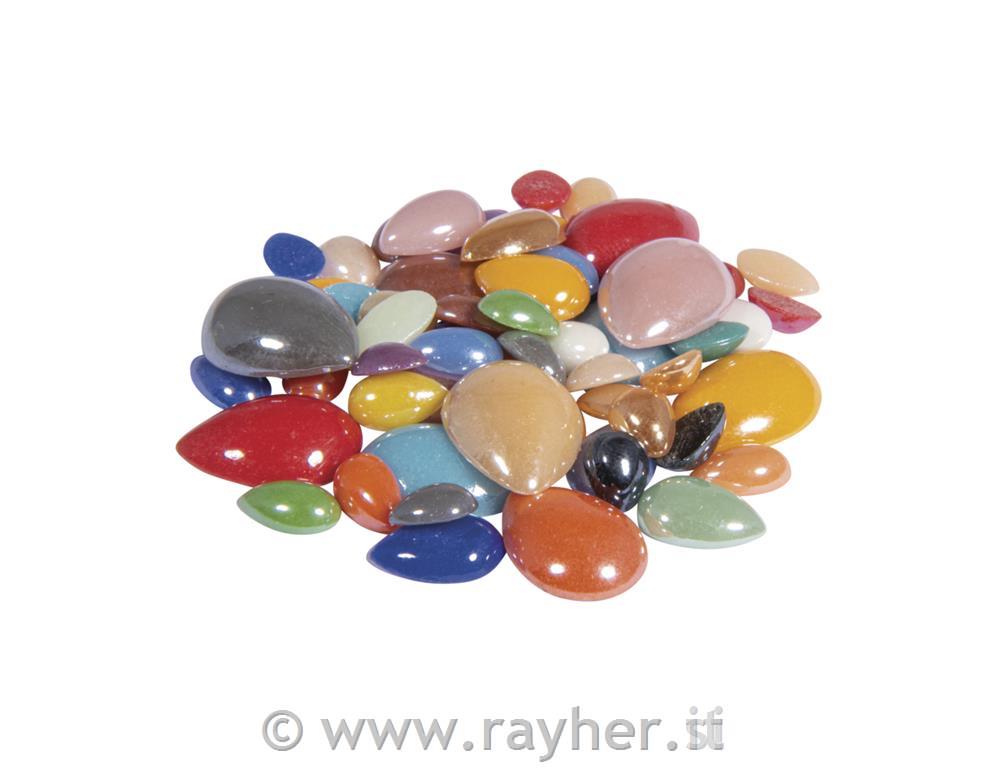 Pietre mosaico Gocce di vetro "Diamond"