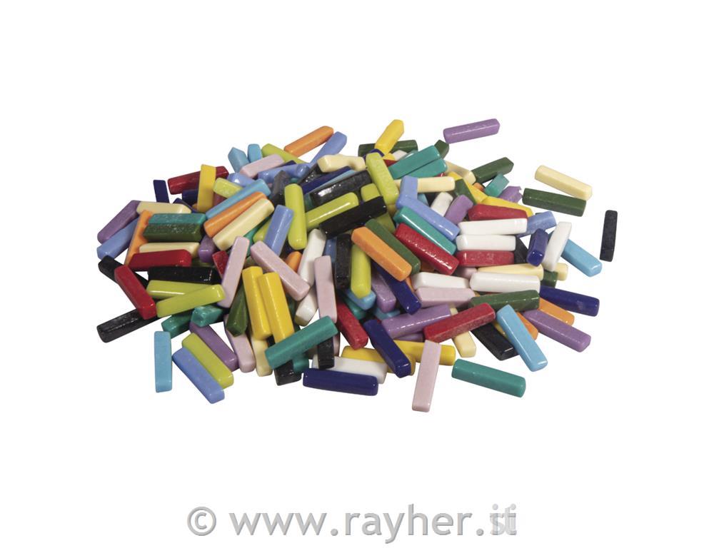 Stekleni mozaik, barvni, 5x25x6mm, 500g