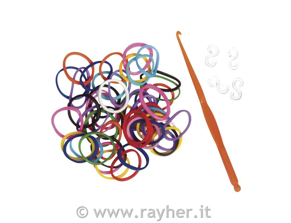 Elastike Loom Bandz Basic, 200 kosov