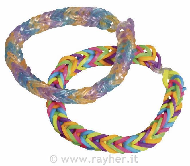Elastike Loom Bandz Glitter, 200 kosov