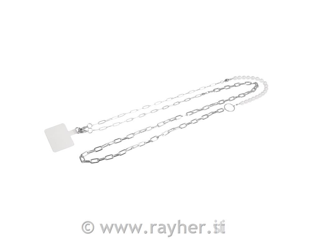 Set per creare catenina per cellulareargento