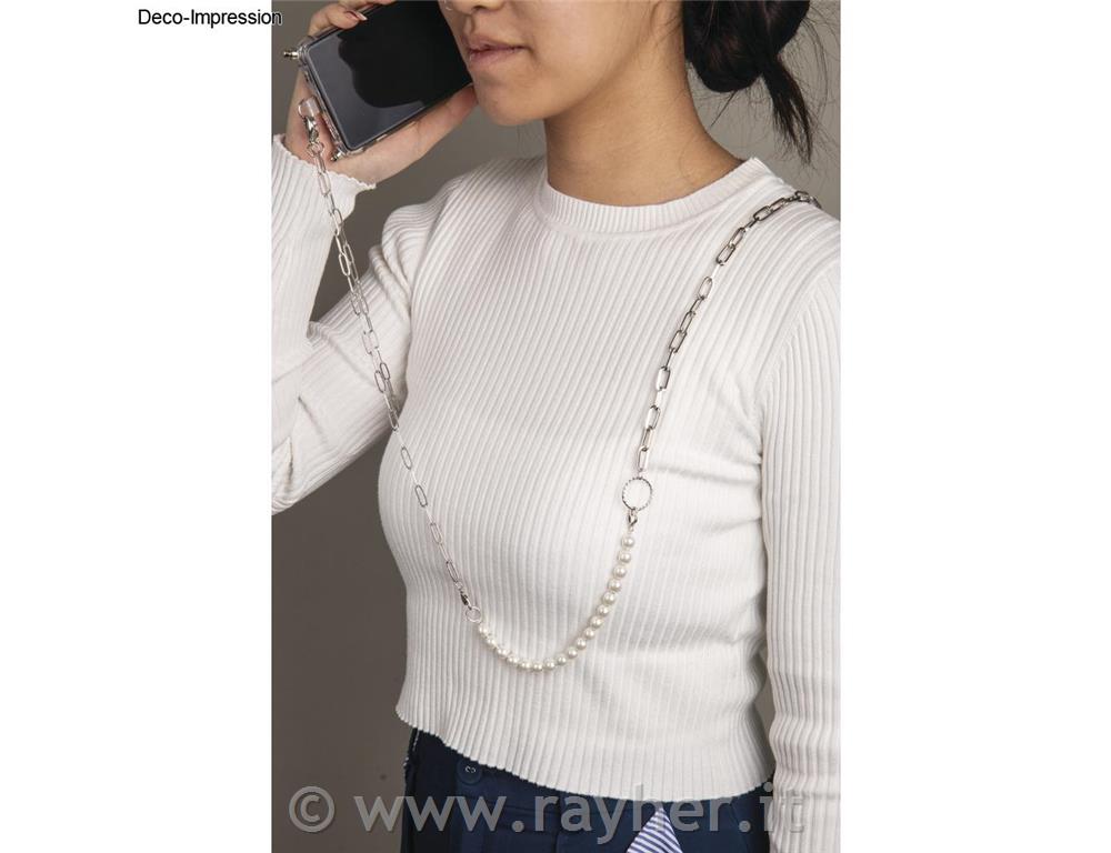 Set per creare catenina per cellulareargento