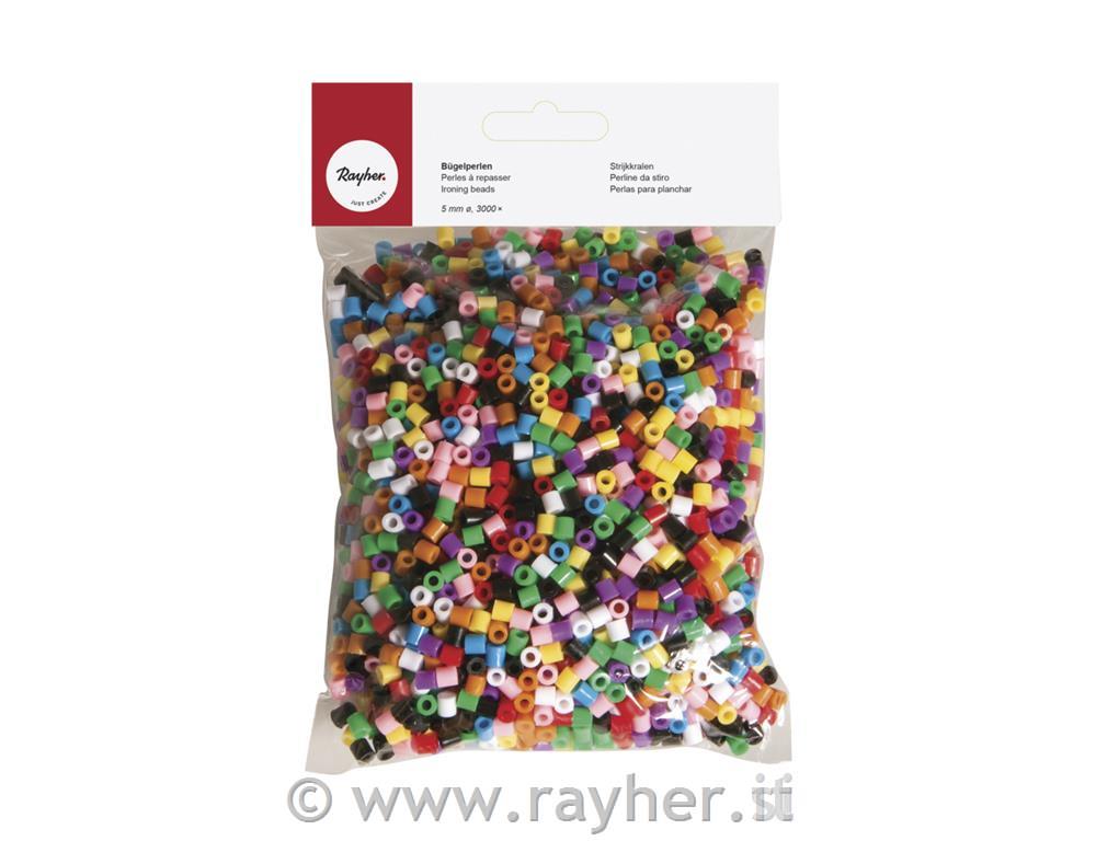 Perle za zalikanje, 5mm , mešane, 3000 kos