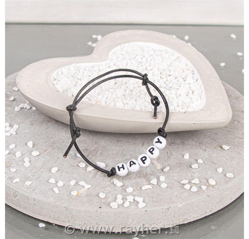 Perle črke, plastične, 9mm, bele, 40g